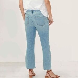 Hatch Crop Maternity Jean Light Wash Size 24